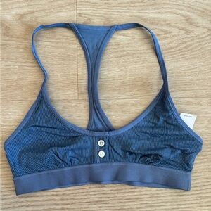 NWT Aerie Racerback Henley Unlined Bra